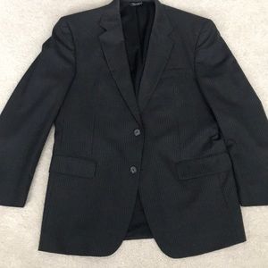 Jos. A. Bank Gray Striped Suit